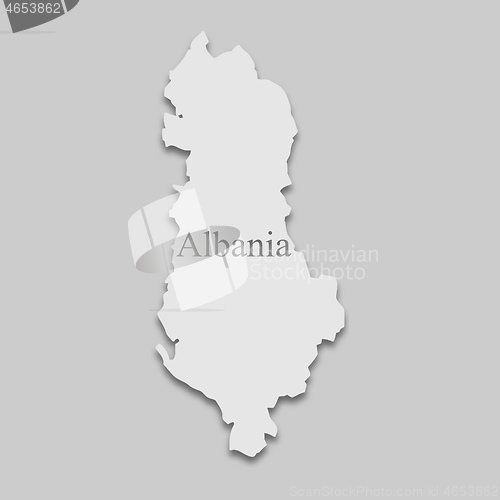 Image of map of Albania