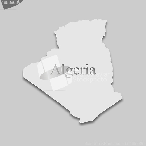 Image of map of Algeria