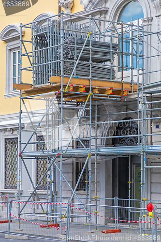 Image of Scaffolding Construction Site
