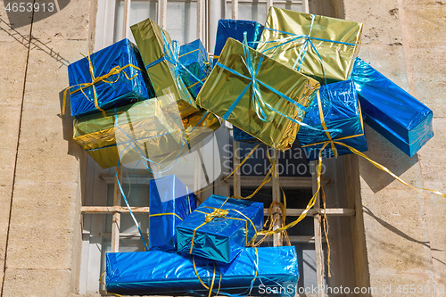 Image of Wrapped Presents Decor