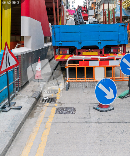 Image of Parked Truck Construction