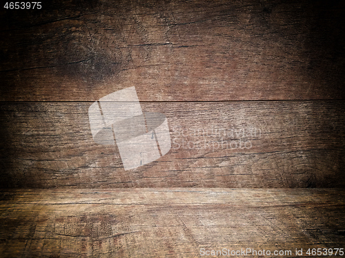 Image of Vignetted Wooden Background