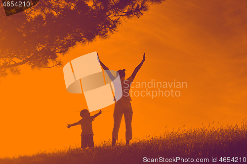 Image of woman child outdoor