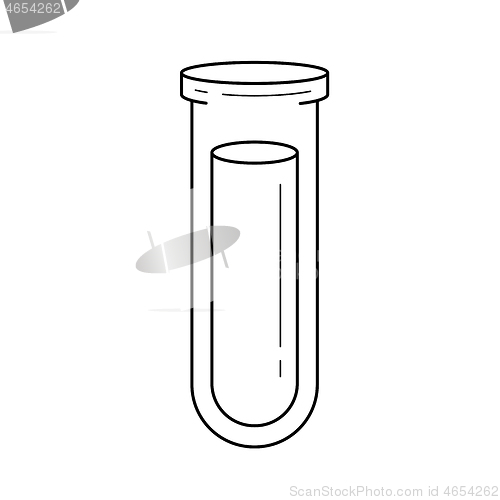 Image of Laboratory sample line icon.