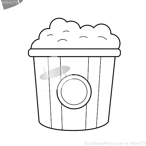 Image of Popcorn line icon.