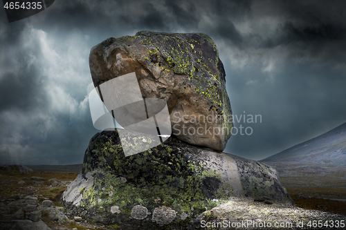 Image of Rock Formation on the Mountain