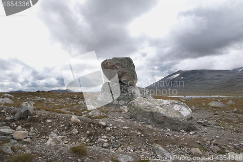 Image of Rock Formation on the Mountain