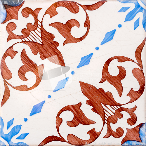 Image of Traditional Portuguese glazed tiles
