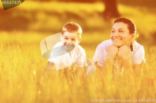 Image of woman child outdoor