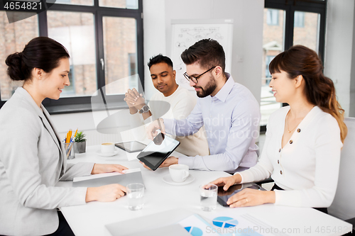 Image of recruiters having job interview with employee