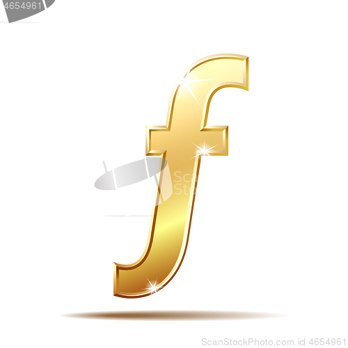 Image of Florin or forint currency vector icon