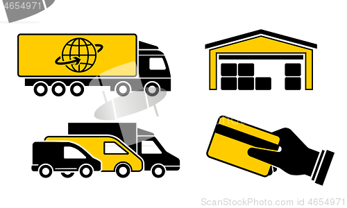 Image of Vector Delivery Icons Set