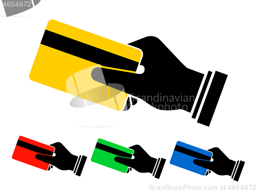 Image of Credit card payment icon vector