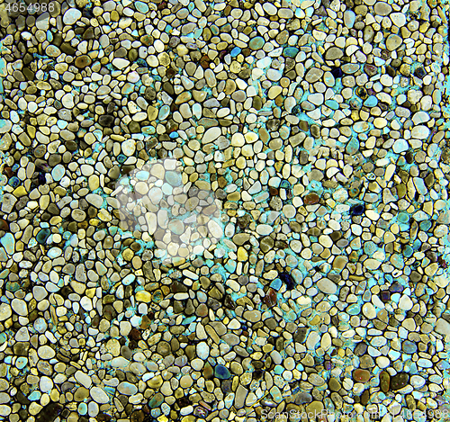 Image of Multi Colored Rounded Pebbles Background