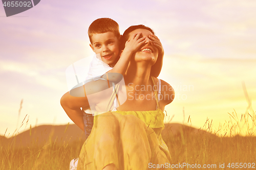 Image of woman child outdoor