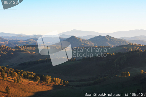 Image of Beauty sunrise in the mountains