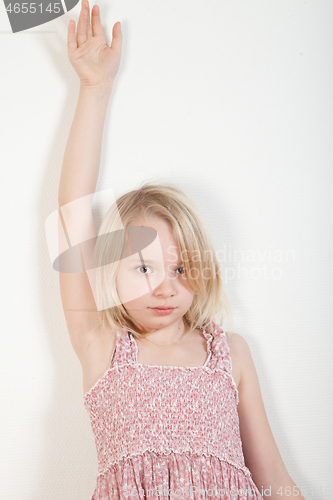 Image of Portrait of a young teenager girl in studio