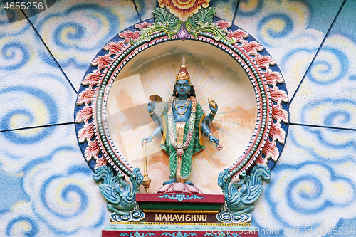 Image of Statue of Mahavishnu in Hinduist temple