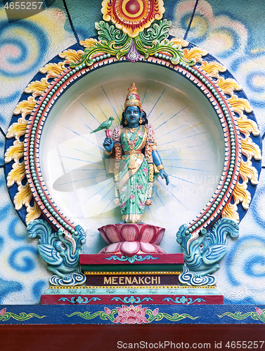 Image of Statue of Meenakchi in Hinduist temple