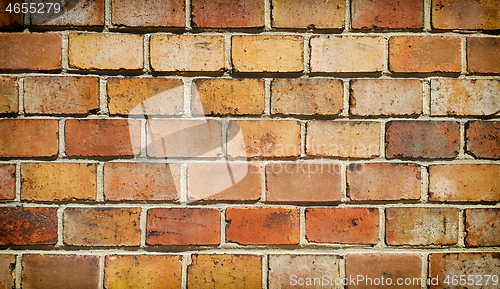 Image of Background of old vintage brick wall