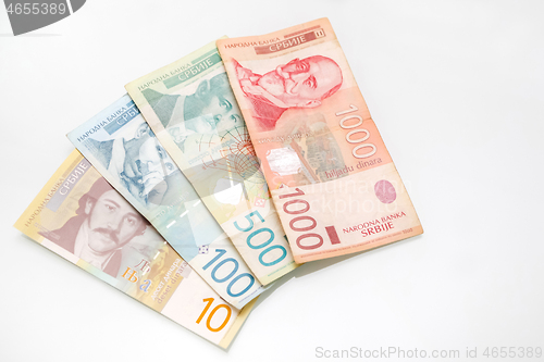 Image of Bills of serbian dinars