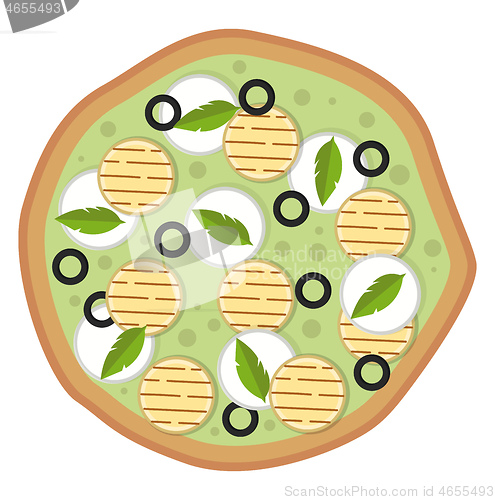 Image of Vegetarian pizza Print