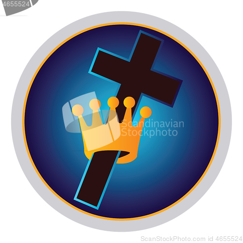 Image of Symbol of a First Church of Christ vector illustration on a whit