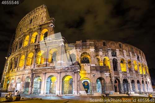 Image of Colosseum in Rome, Italy