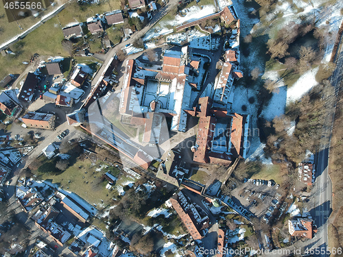 Image of aerial view over Bebenhausen Monastery Germany