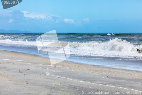 Image of sand beach south west New Zealand