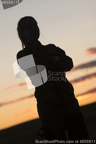 Image of Silhouette of a Woman