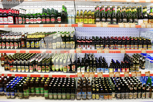 Image of beer store with wide assortment