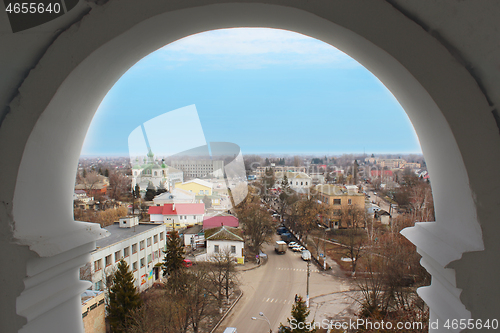 Image of view of Kozelets town from cathedral