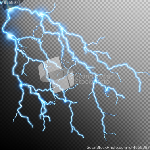 Image of Electric Storm - lightning bolt. EPS 10