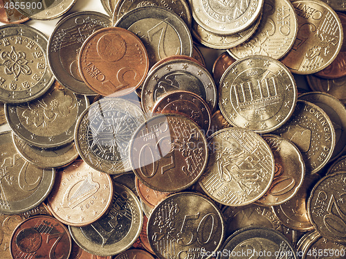 Image of Vintage Euro coin