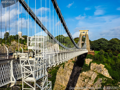 Image of HDR Clifton Suspension Bridge in Bristol