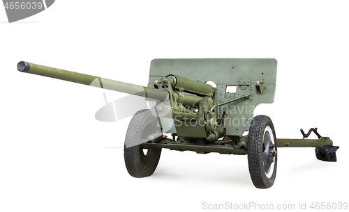 Image of Soviet anti-tank 57-mm gun ZIS-2 during the Second World War