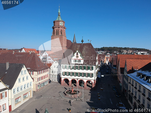 Image of aerial view over Weil der Stadt Baden Wuerttemberg Germany