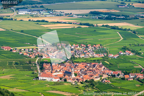 Image of aerial view from Haut-Koenigsbourg in France