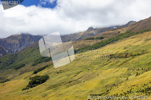 Image of Landscape scenery in south New Zealand