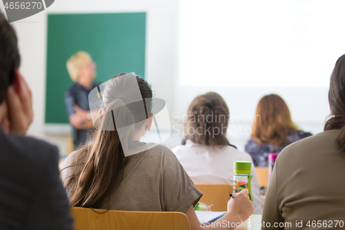 Image of Lecturer at university.