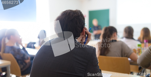 Image of Lecturer at university.