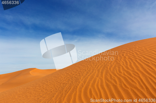 Image of Big sand dunes in desert