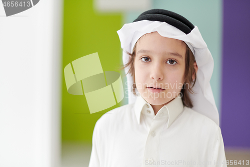 Image of portrait of little arabian boy