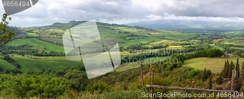 Image of Tuscany panorama landscape in Italy