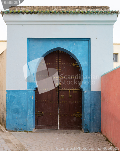 Image of Color entrance gate with door in Fes