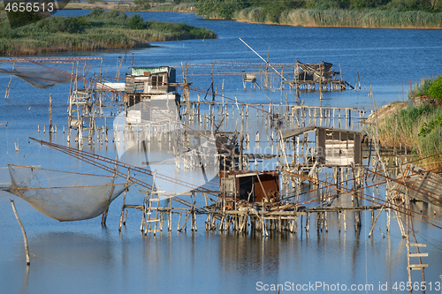 Image of Traditional fishing nets in Montenegro