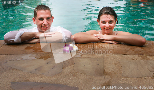 Image of Happy bride and groom