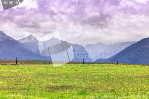 Image of mountain view in New Zealand