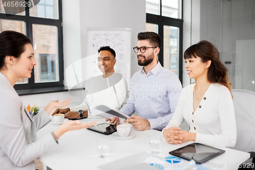 Image of recruiters having job interview with employee